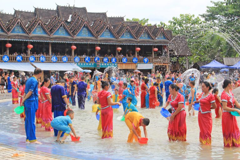 The Water Splashing Festival, China